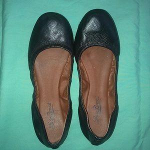 Lucky Brand Black Leather Flats